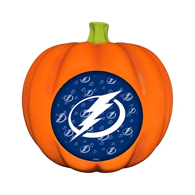 Tampa Bay Lightning 10" LED 3D Logo Resin Pumpkin
