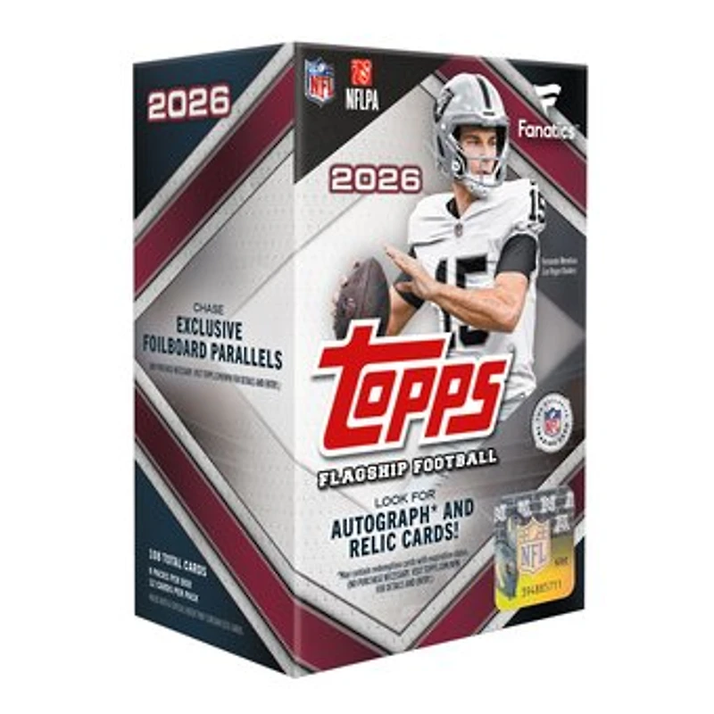 2026 Topps Flagship Football Factory Sealed Fanatics Exclusive Value Box