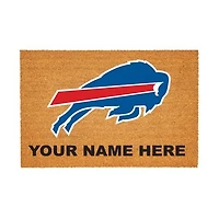 Buffalo Bills 24" x 36" Team Logo Personalized Coir Door Mat