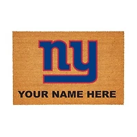 New York Giants 24" x 36" Team Logo Personalized Coir Door Mat