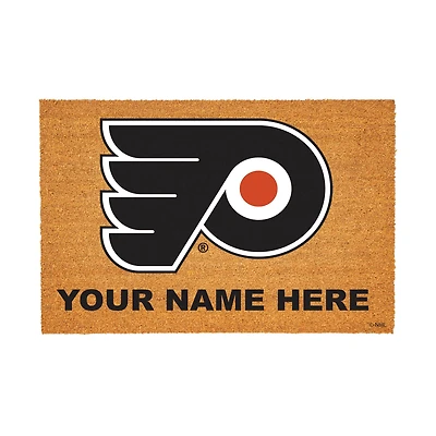 Philadelphia Flyers 24" x 36" Team Logo Personalized Coir Door Mat
