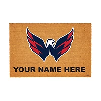 Washington Capitals 24" x 36" Team Logo Personalized Coir Door Mat