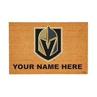 Vegas Golden Knights 24" x 36" Team Logo Personalized Coir Door Mat