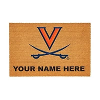 Virginia Cavaliers 24" x 36" Team Logo Personalized Coir Door Mat