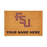 Florida State Seminoles 24" x 36" Team Logo Personalized Coir Door Mat