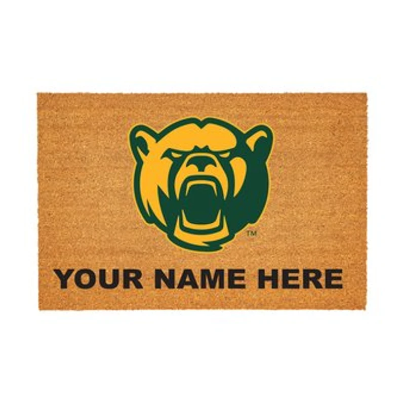 Baylor Bears 24" x 36" Team Logo Personalized Coir Door Mat
