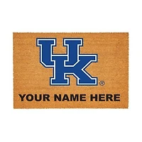 Kentucky Wildcats 24" x 36" Team Logo Personalized Coir Door Mat