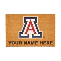 Arizona Wildcats 24" x 36" Team Logo Personalized Coir Door Mat