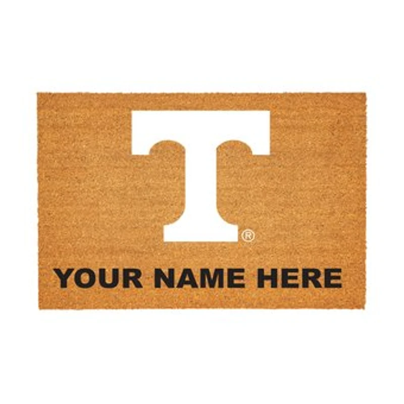 Tennessee Volunteers 24" x 36" Team Logo Personalized Coir Door Mat