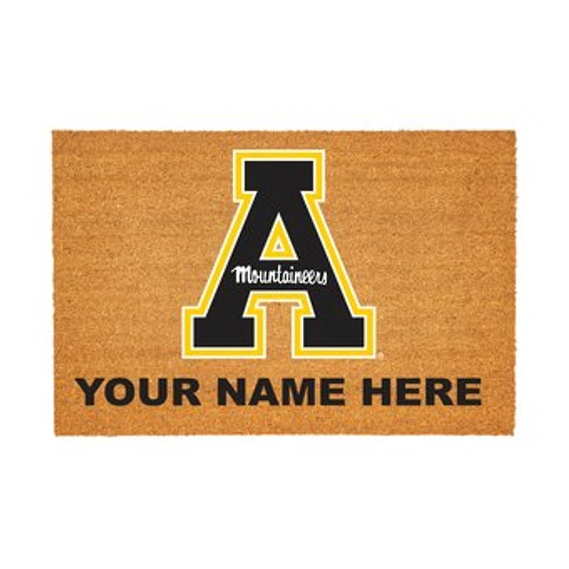 Appalachian State Mountaineers 24" x 36" Team Logo Personalized Coir Door Mat