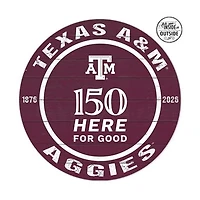 Jardine Texas A&M Aggies 20" x 20" Indoor/Outdoor 150th Anniversary Circle Sign