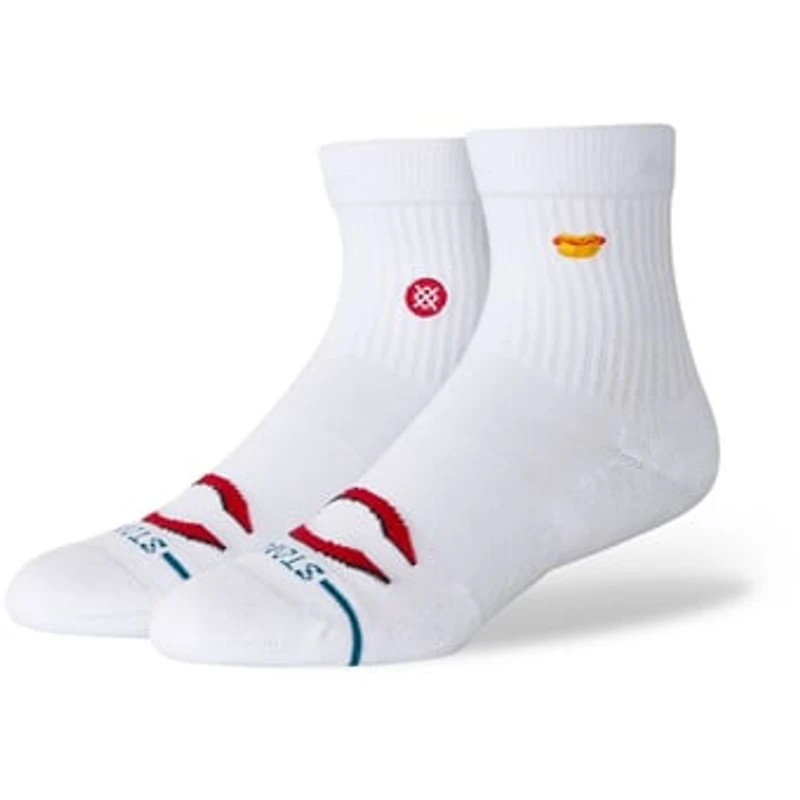 Unisex Stance White Cincinnati Reds Hot Dog Quarter Socks