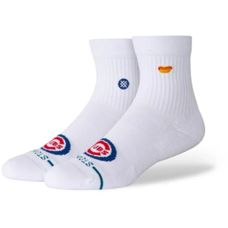 Unisex Stance White Chicago Cubs Hot Dog Quarter Socks