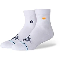 Unisex Stance White Seattle Mariners Hot Dog Quarter Socks