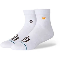 Unisex Stance White San Diego Padres Hot Dog Quarter Socks