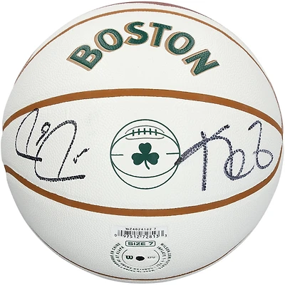 Paul Pierce & Kevin Garnett Boston Celtics Autographed Wilson 2023-24 City Edition Basketball