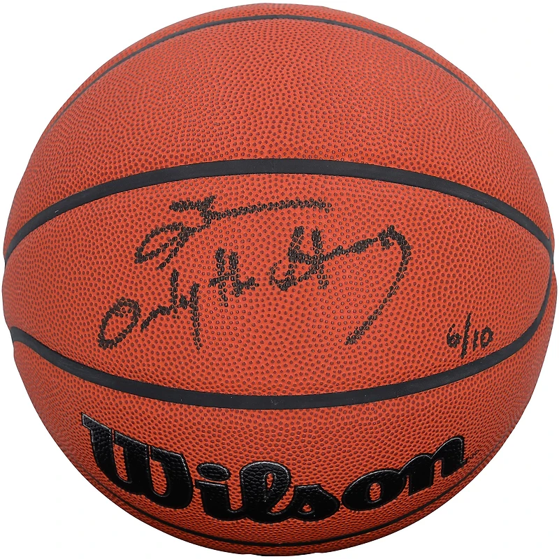 Allen Iverson Philadelphia 76ers Autographed Wilson Authentic Series Indoor/Outdoor Basketball with "Only The Strong" Inscription - Limited Edition of 10