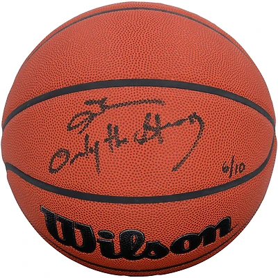 Allen Iverson Philadelphia 76ers Autographed Wilson Authentic Series Indoor/Outdoor Basketball with "Only The Strong" Inscription - Limited Edition of 10