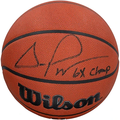 Scottie Pippen Chicago Bulls Autographed Wilson Authentic Series Indoor/Outdoor Basketball with "6X Champ" Inscription