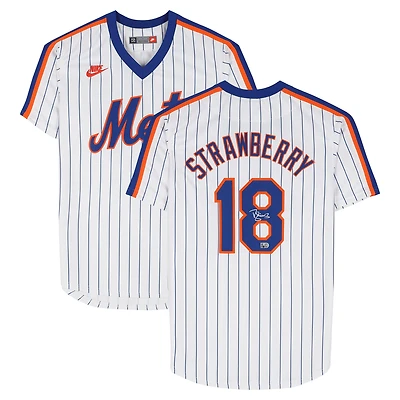 Darryl Strawberry New York Mets Autographed White Nike Cooperstown Limited Jersey