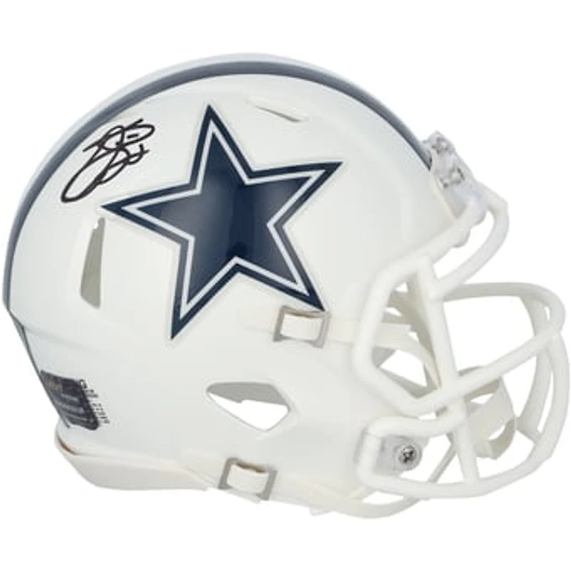 Emmitt Smith Dallas Cowboys Autographed Riddell 2022 Alternate Speed Mini Helmet