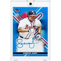 Andruw Jones Atlanta Braves Autographed 2022 Topps Finest Blue Refractor #FA-AJO #128/150 Card