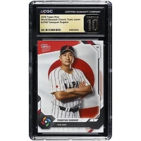 Tomoyuki Sugano Japan Baseball 2026 Topps Now World Baseball Classic Team Japan #JP08 CGC Authenticated PRISTINE 10 Card