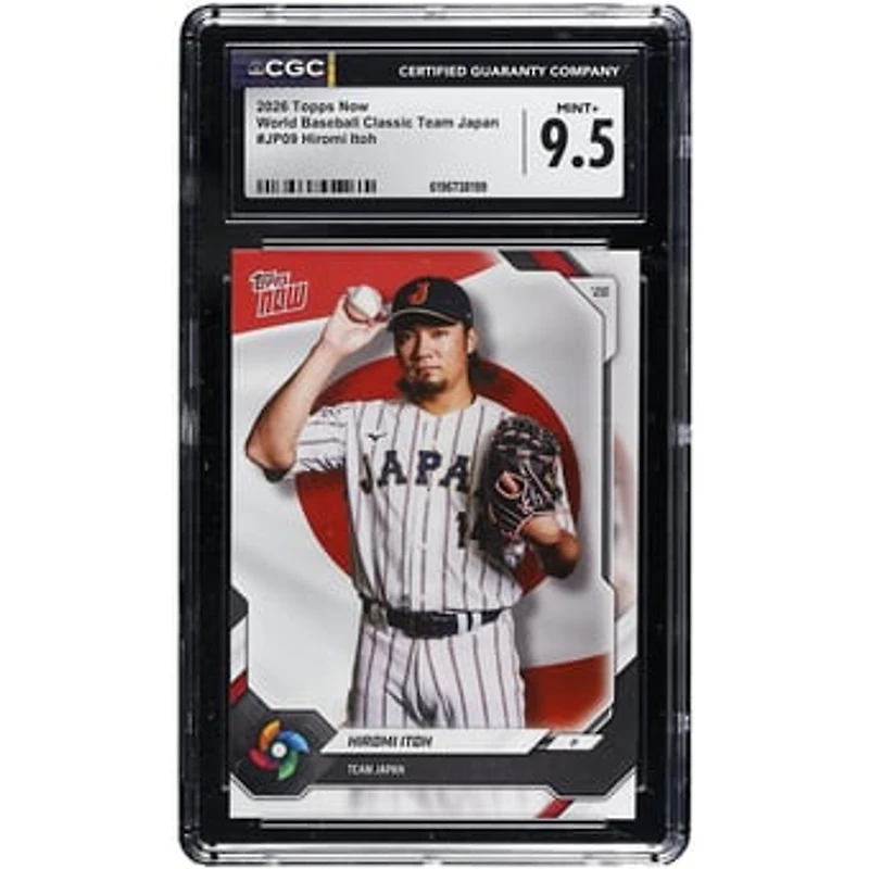 Hiromi Itoh Japan Baseball 2026 Topps Now World Baseball Classic Team Japan #JP09 CGC Authenticated MINT+ 9.5 Card