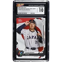 Kazuma Okamoto Japan Baseball 2026 Topps Now World Baseball Classic Team Japan #JP05 CGC Authenticated GEM MINT 10 Card