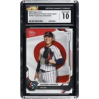 Yoshinobu Yamamoto Japan Baseball 2026 Topps Now World Baseball Classic Team Japan #JP03 CGC Authenticated GEM MINT 10 Card