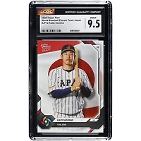 Kaito Kozono Japan Baseball 2026 Topps Now World Baseball Classic Team Japan #JP12 CGC Authenticated MINT+ 9.5 Card