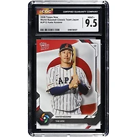 Kaito Kozono Japan Baseball 2026 Topps Now World Baseball Classic Team Japan #JP12 CGC Authenticated MINT+ 9.5 Card