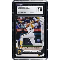 Konnor Griffin Pittsburgh Pirates 2026 Topps Now 19 Year-Old Top Prospect 1st MLB AB is RBI Double #49 CGC Authenticated GEM MINT 10 Rookie Card