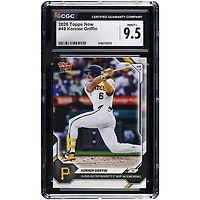Konnor Griffin Pittsburgh Pirates 2026 Topps Now 19 Year-Old Top Prospect 1st MLB AB is RBI Double #49 CGC Authenticated MINT+ 9.5 Rookie Card