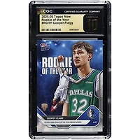 Cooper Flagg Dallas Mavericks 2025-26 Topps Now Rookie of the Year #ROTY CGC Authenticated PRISTINE 10 Rookie Card