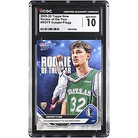 Cooper Flagg Dallas Mavericks 2025-26 Topps Now Rookie of the Year #ROTY CGC Authenticated GEM MINT 10 Rookie Card