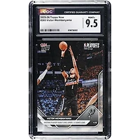 Victor Wembanyama San Antonio Spurs 2025-26 Topps Now Historic Playoff Debut Gives Spurs 1-0 Series Lead #265 CGC Authenticated MINT+ 9.5 Card