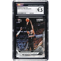 Victor Wembanyama San Antonio Spurs 2025-26 Topps Now Historic Playoff Debut Gives Spurs 1-0 Series Lead #265 CGC Authenticated MINT+ 9.5 Card