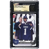 Caleb Downs Dallas Cowboys 2026 Topps Now Cowboys 11th Overall '26 NFL Draft Selection #CDOW CGC Authenticated PRISTINE 10 Rookie Card