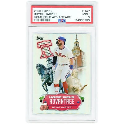 Bryce Harper Philadelphia Phillies 2023 Topps Home Field Advantage Case Hit #HA7 PSA Authenticated 9 Card
