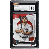 Seiya Suzuki Japan Baseball 2026 Topps Now World Baseball Classic Team Japan #JP02 CGC Authenticated GEM MINT 10 Card