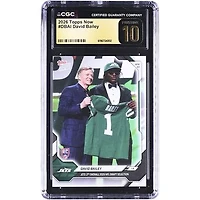 David Bailey New York Jets 2026 Topps Now Jets 2nd Overall '26 NFL Draft Selection #DBAI CGC Authenticated PRISTINE 10 Rookie Card