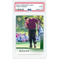 Tiger Woods 2001 Upper Deck Golf #1 PSA Authenticated 9 Rookie Card
