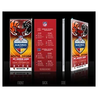 Highland Mint Cincinnati Bengals vs. Atlanta Falcons Madrid 2026 International Games Week Acrylic Ticket
