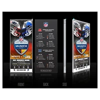 Highland Mint New England Patriots vs. Detroit Lions Munich 2026 International Games Week Acrylic Ticket