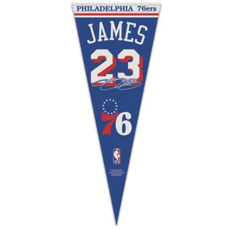 WinCraft LeBron James Philadelphia 76ers 12" x 30" Premium Pennant