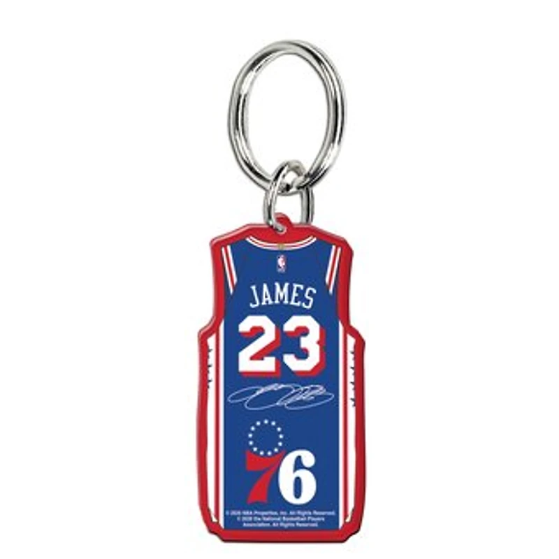 WinCraft LeBron James Philadelphia 76ers Premium Acrylic Key Ring