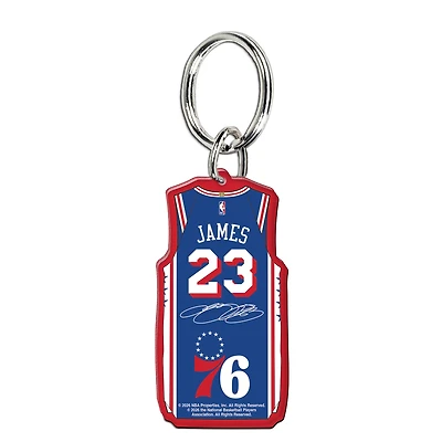 WinCraft LeBron James Philadelphia 76ers Premium Acrylic Key Ring