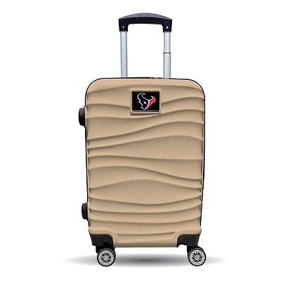 MOJO Houston Texans Tan Color Blitz Carry-On Hardcase Spinner Luggage
