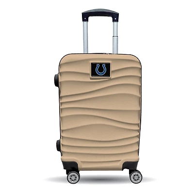 MOJO Indianapolis Colts Tan Color Blitz Carry-On Hardcase Spinner Luggage